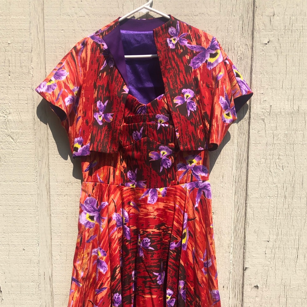 Pinup girl clothing Hawaiian hideaway dress